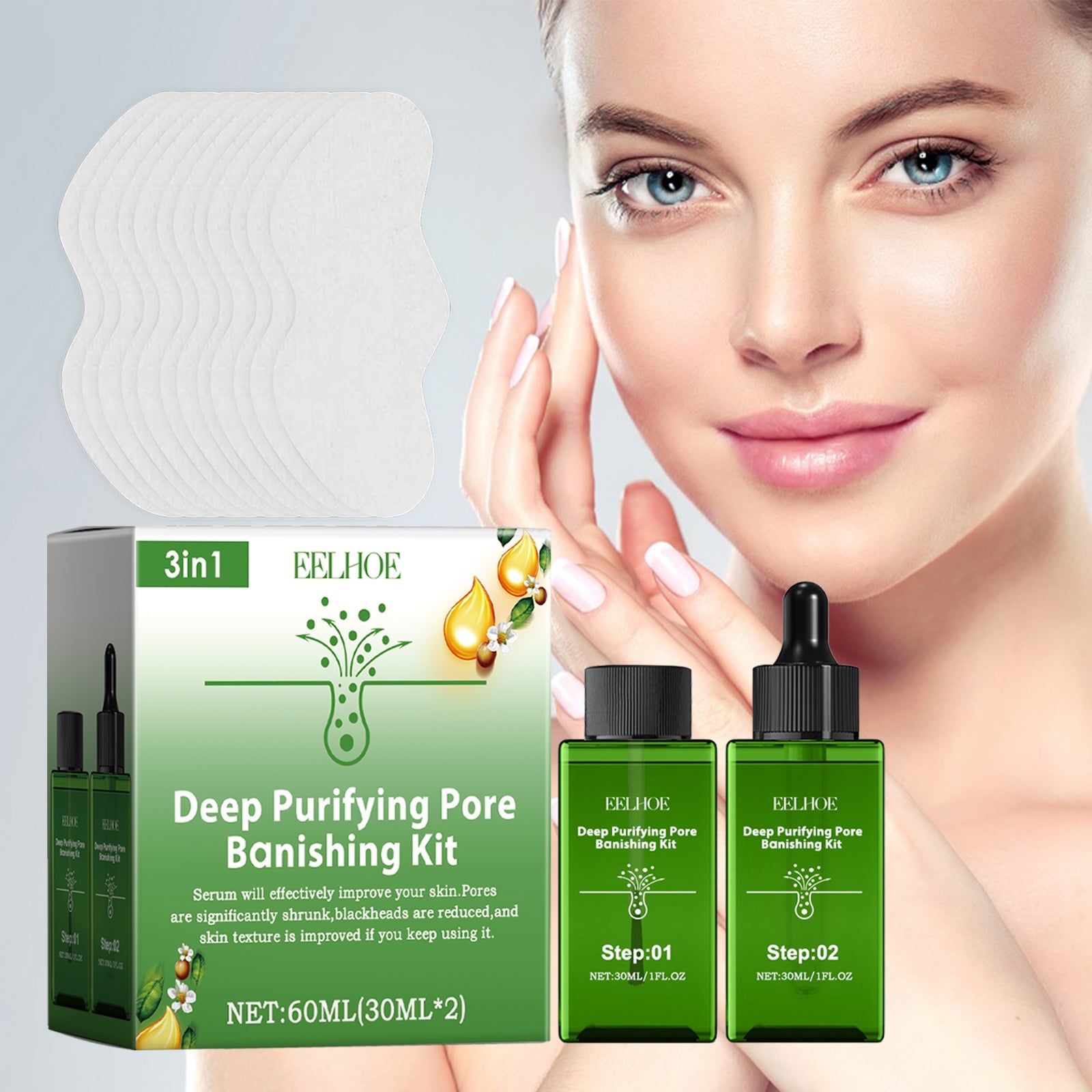 Eelhoe - Deep Purifying Pore Banishing Kit