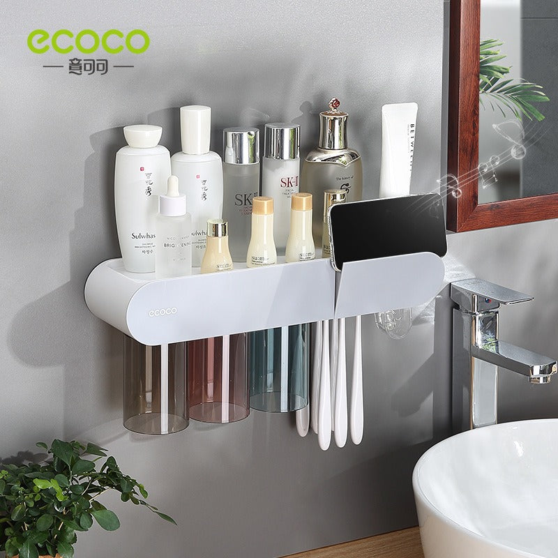 Ecoco - Wall Mounted Multi Toothbrush Holder