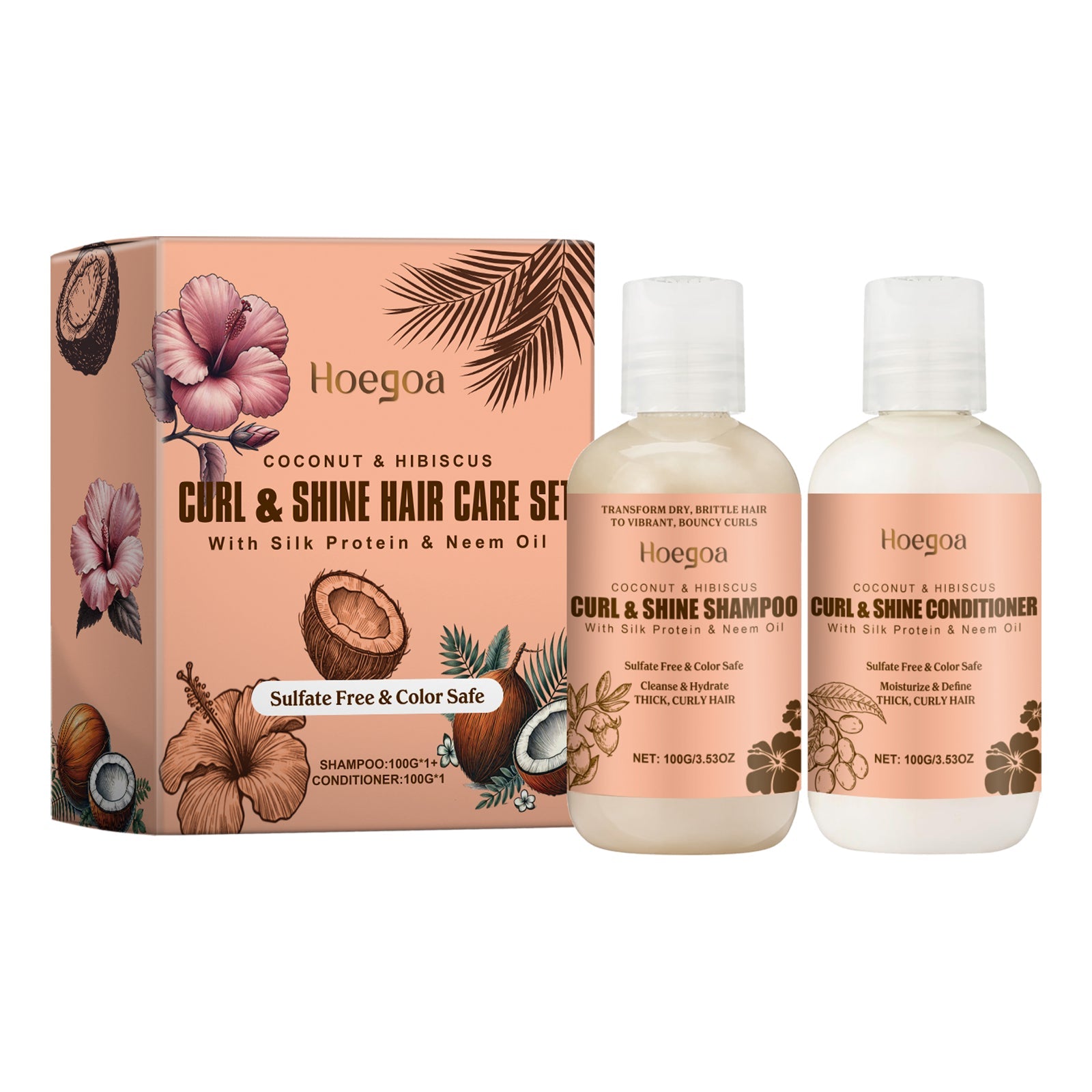 Hoegoa - Curl & Shine Coconut Shampoo & Conditioner