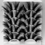 5D 25mm - 5 Pairs Mink Eyelashes Multi-Layer Lengthening Thick Thickened False Eyelashes