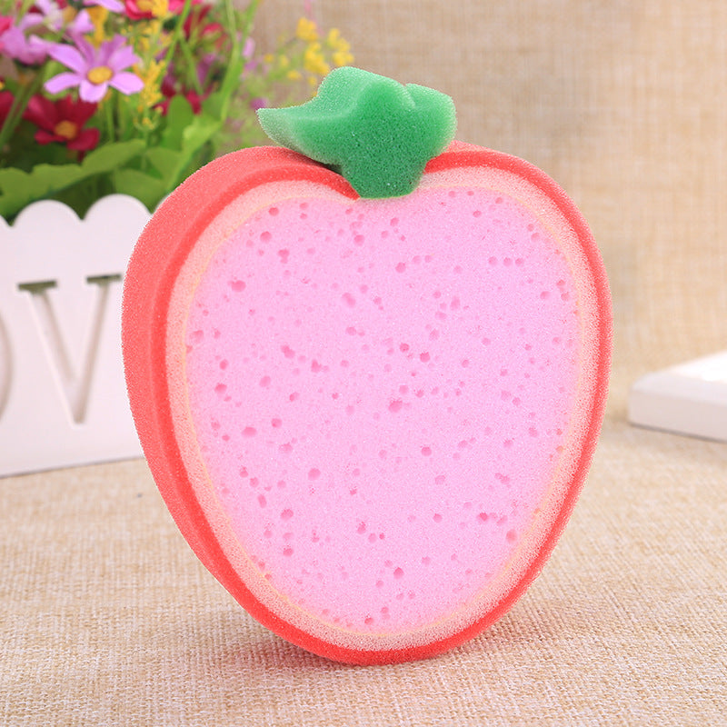 Fruit - Dish Washing Non-Stick Oil Kitchen Compressed Absorbent Cotton Sponge