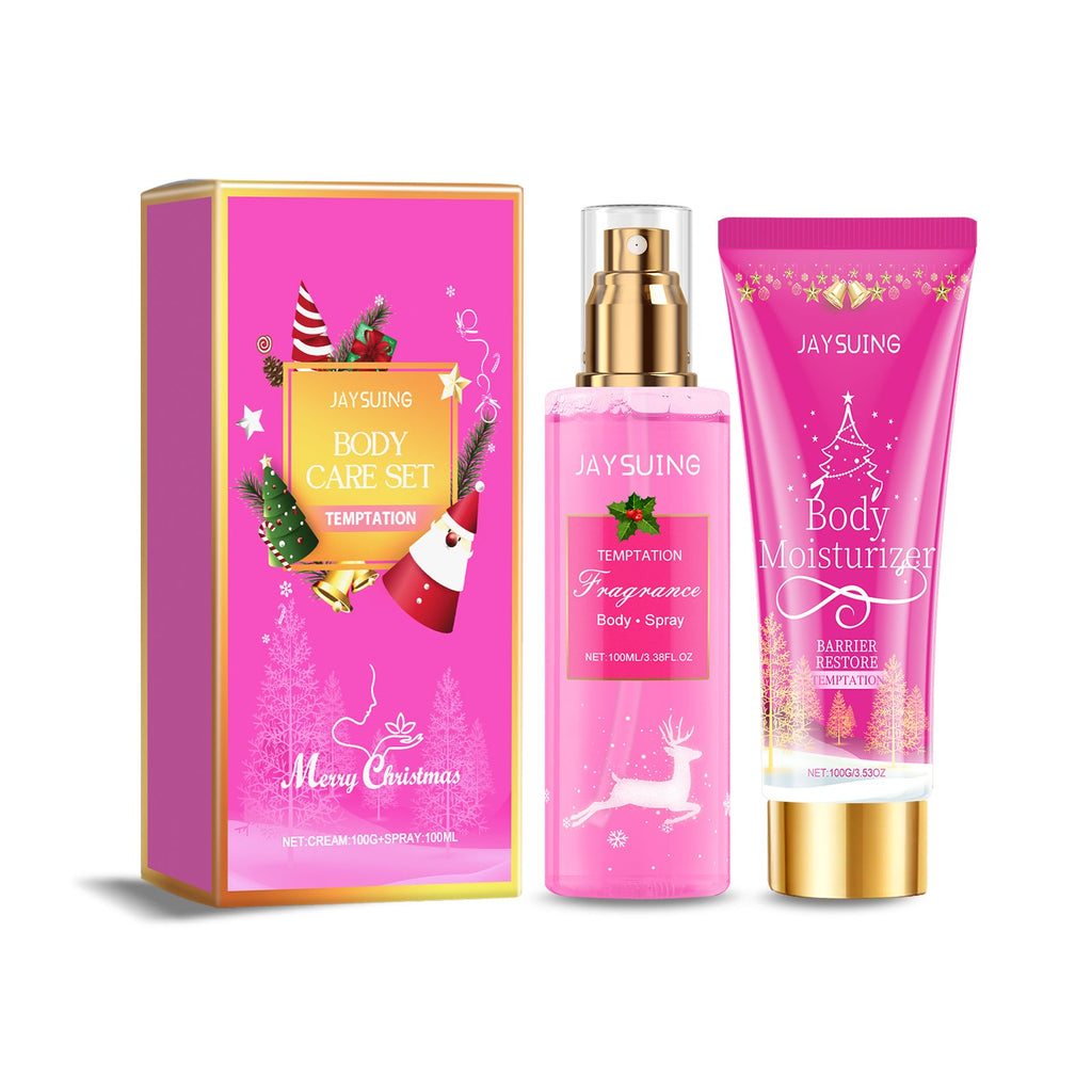 Jaysuing - Merry Christmas Body Care Gift Set - Body Spray & Lotion