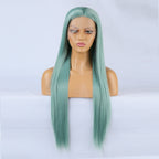 Teal - Goddess Wig Natural Realistic Chemical Fiber Front Lace 22”-26”