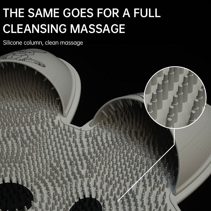 Sili-Rabbit Foot Scrubber & Anti-Slip Bath Mat