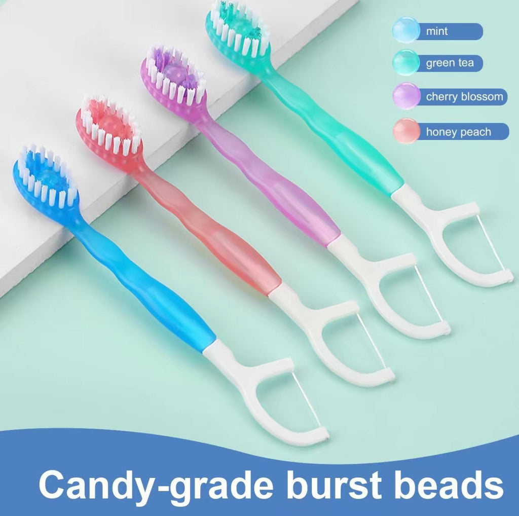 Max Fresh On The Go Kit - Toothbrush, Pick, Toothpaste, Tongue Scraper (26pc)