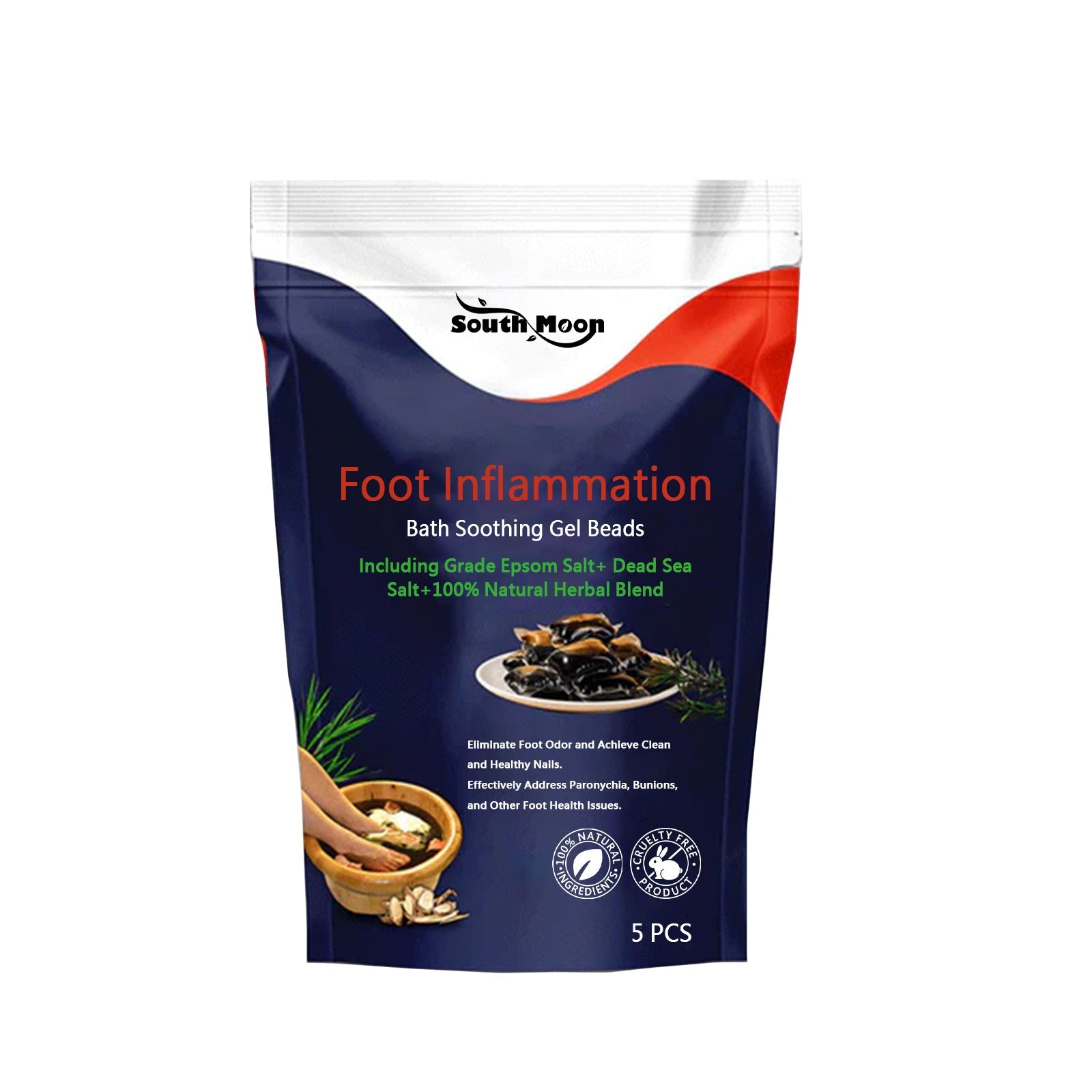 South Moon - Foot Inflammation Bath Soothing Gel Beads
