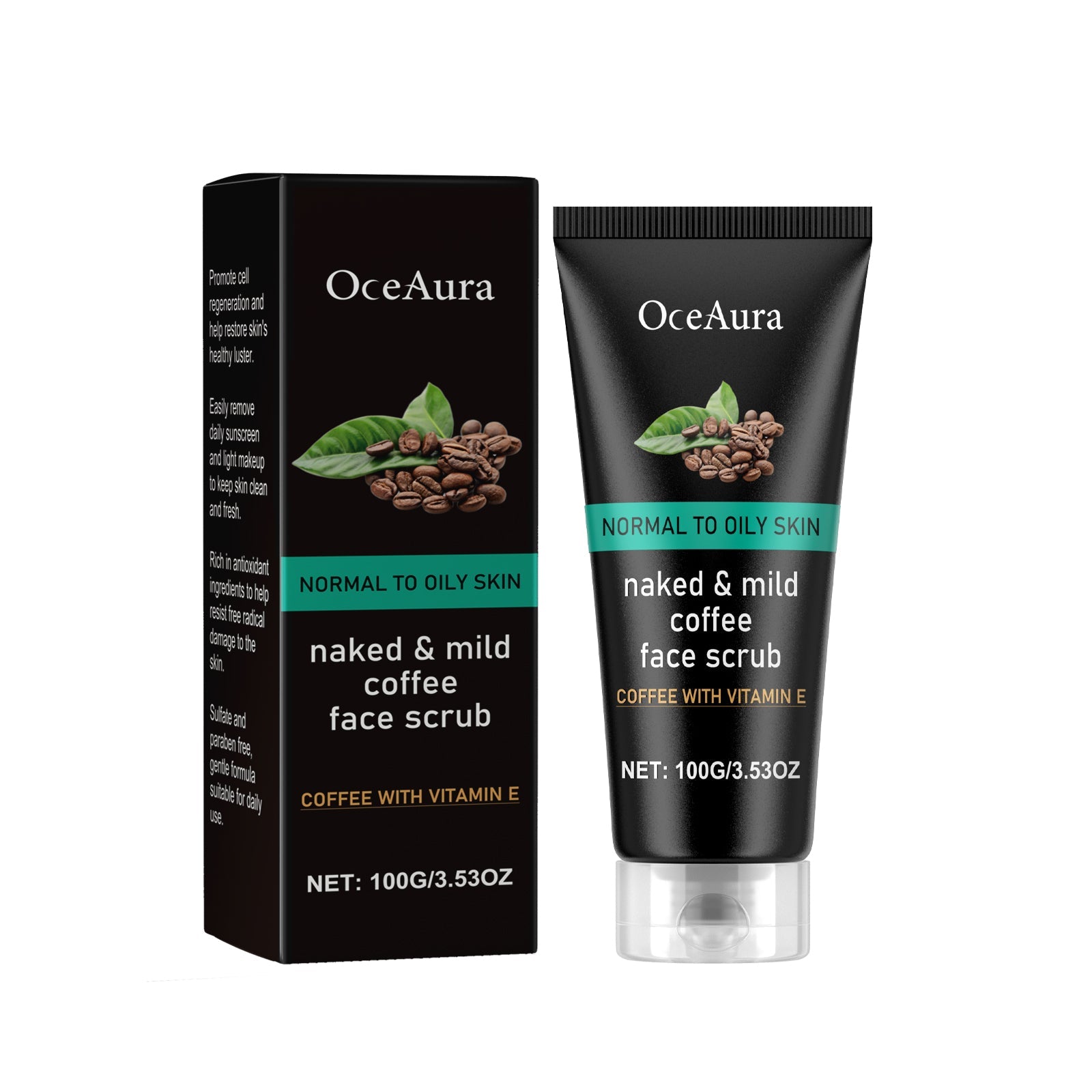 OceAura - Naked & Mild Coffee Face Scrub