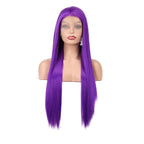 Purple - Goddess Wig Natural Realistic Chemical Fiber Front Lace 14”-26”