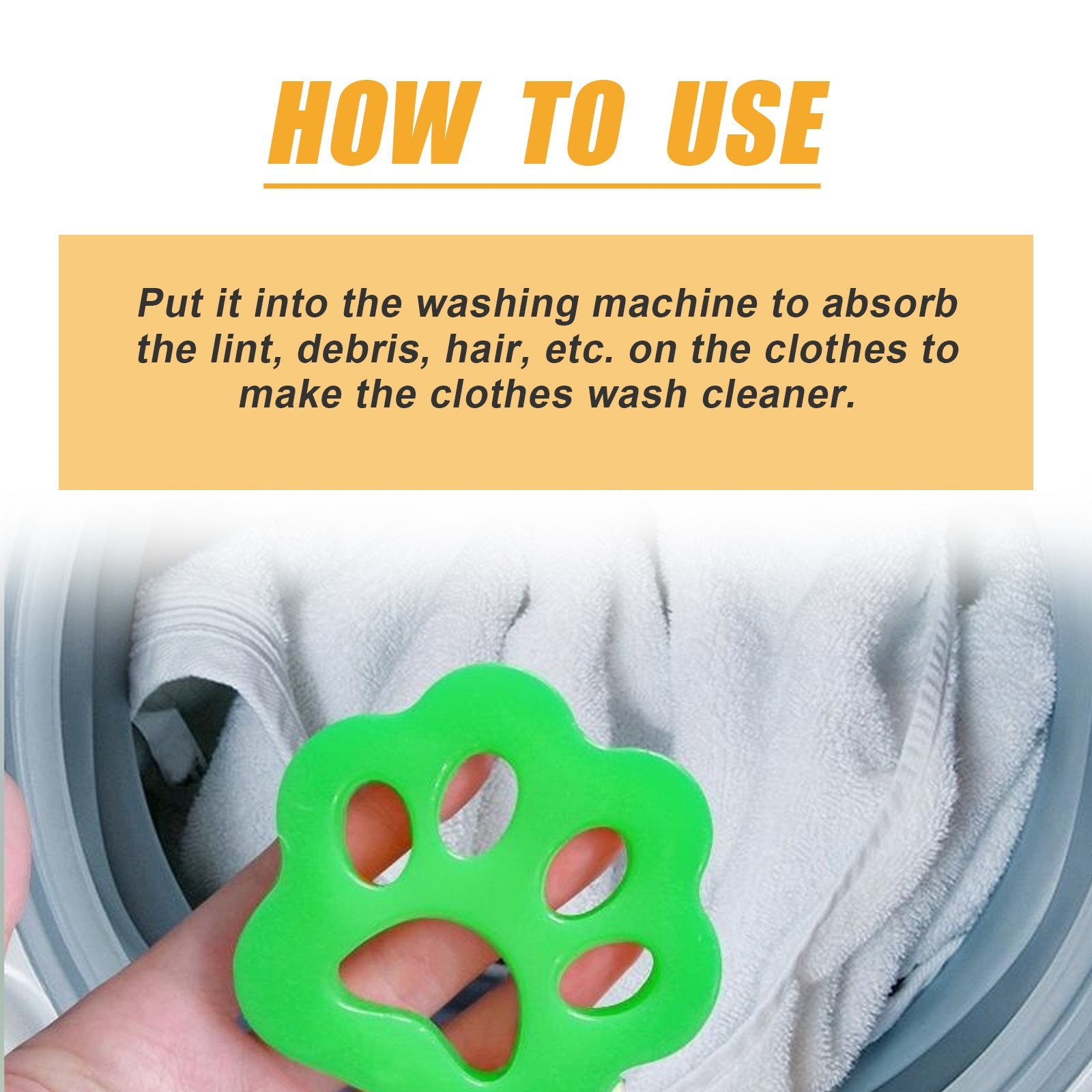 EELJOY - Fur Snatch Pet Hair Laundry Remover
