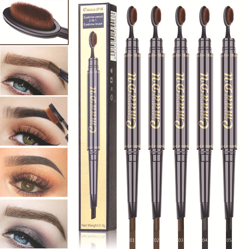 CmaaDu - 2 In 1 Eyebrow Pencil & Brush