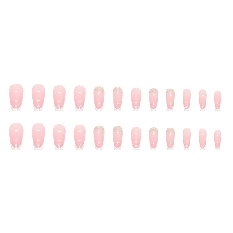 Multi Option- W477 Pink French Tip, W472 Black Luxe, W473 Heart Swirl False Nails
