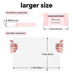 QuickClean - Compressed Towels 100% Biodegradable Make Up Wipes