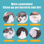 Yegbong - Pet Wash-Free Herbal Gloves, Cleaning Wipes No-Bath No-Wash Non-Woven Gloves