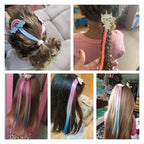 Cartoon Extensions - Girls Colorful Hairclip Rainbow