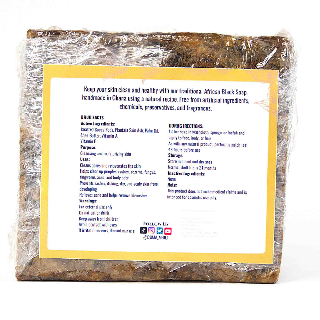 Duma Mbilli - Authentic Organic African Black Soap