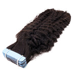 Afro Kinky Curly 100% Human Hair Tape In Extensions
