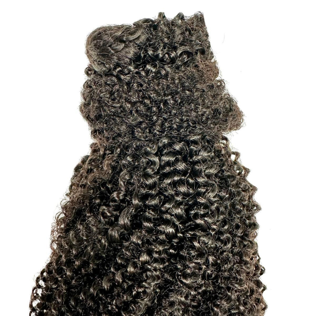 Private Label - Afro Kinky Curly 100% Human Hair Ponytail Extension