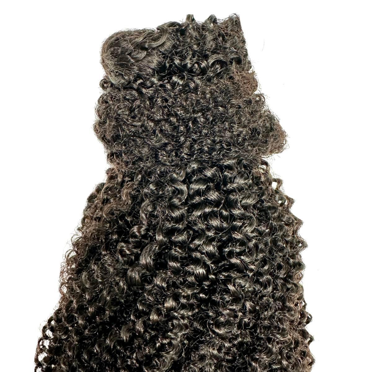 Private Label - Afro Kinky Curly 100% Human Hair Ponytail Extension