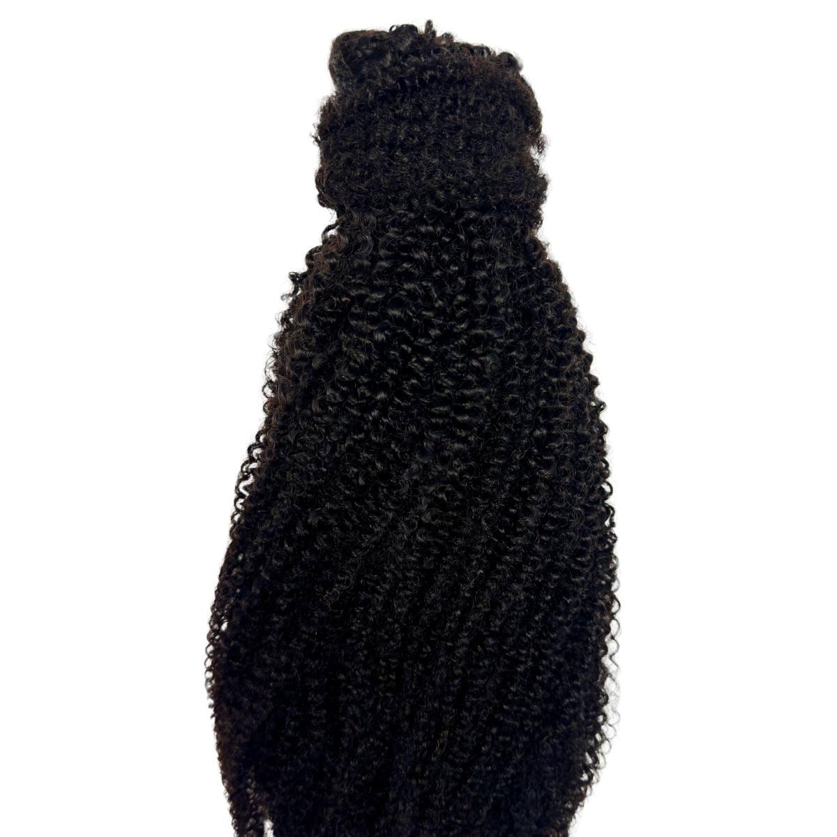 Private Label - Afro Kinky Curly 100% Human Hair Ponytail Extension
