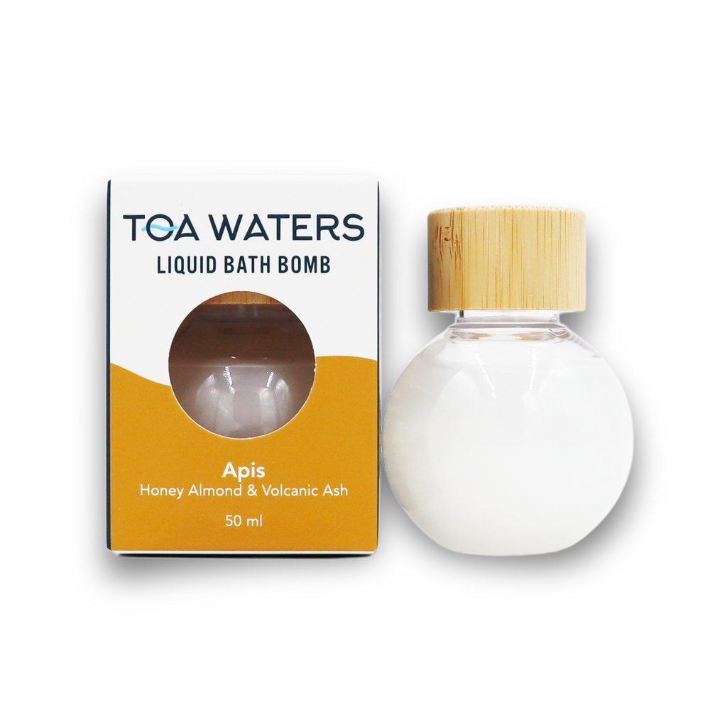 TOA Waters - Apis Liquid Bath Bomb - Honey Almond and Volcanic Ash