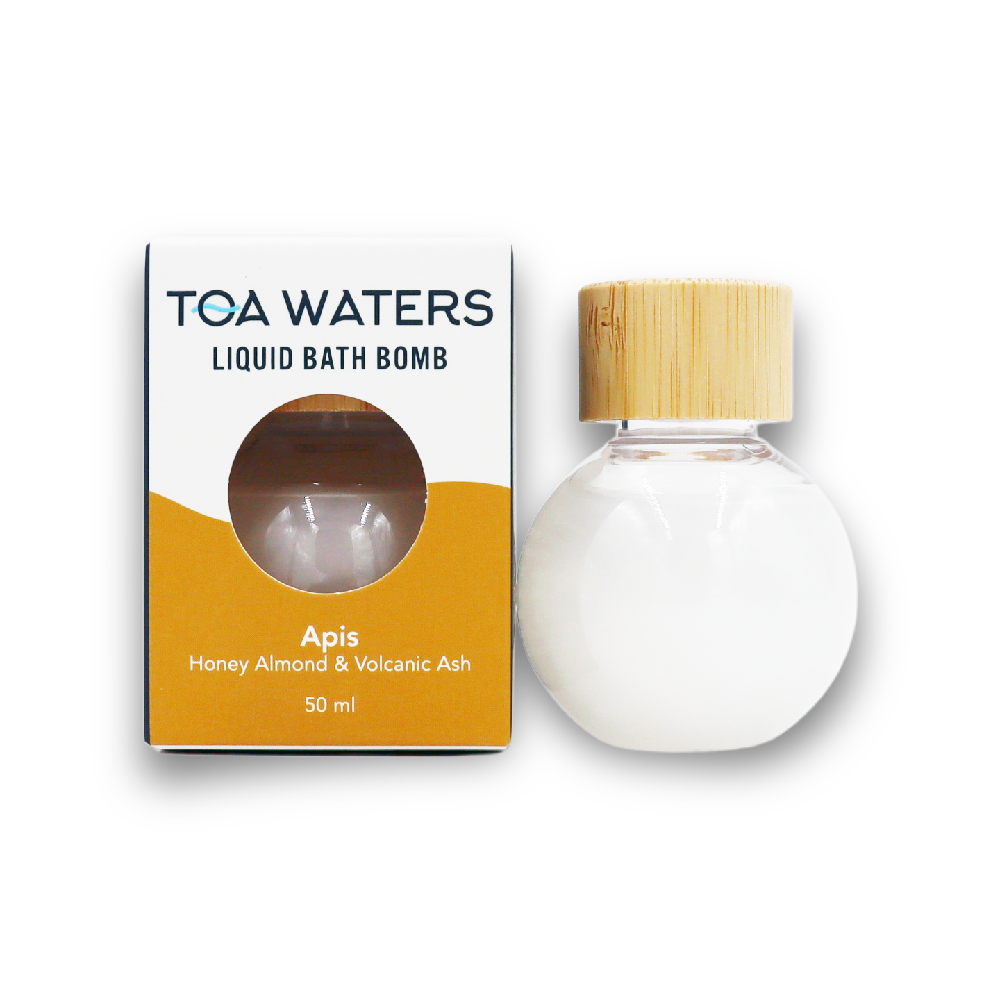 TOA Waters - Apis Liquid Bath Bomb - Honey Almond and Volcanic Ash