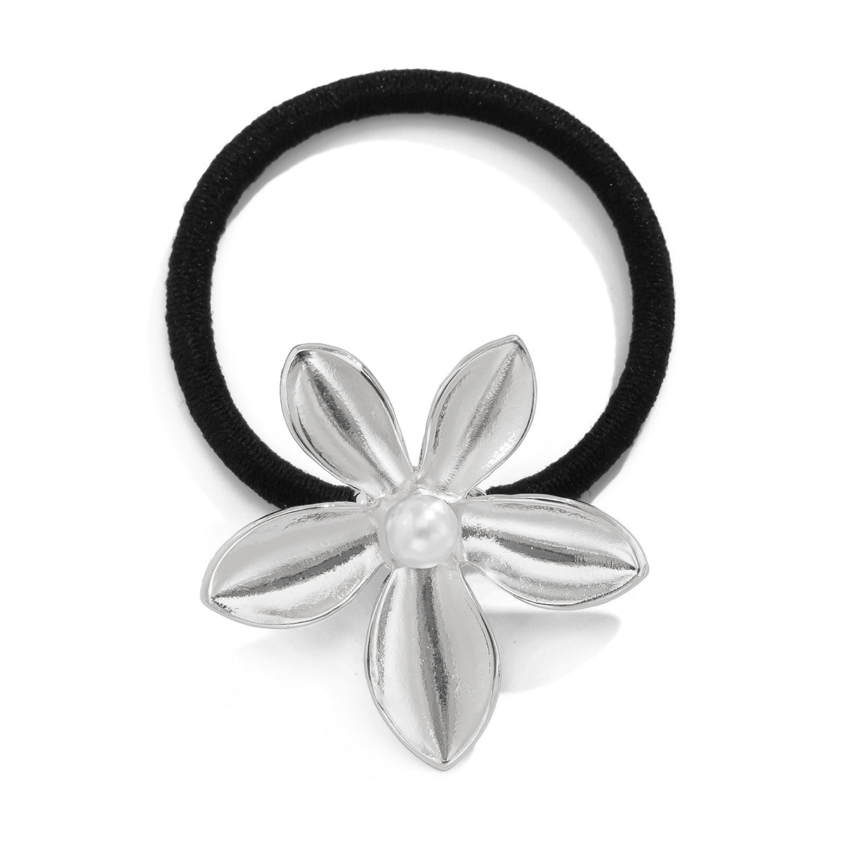 Bow & 5-Petal Flower - Alloy Hair Accessory