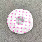 Thickened Shower Cap - Non-Disposable Reusable Waterproof Polka Dot PVC Adult Shower Cap