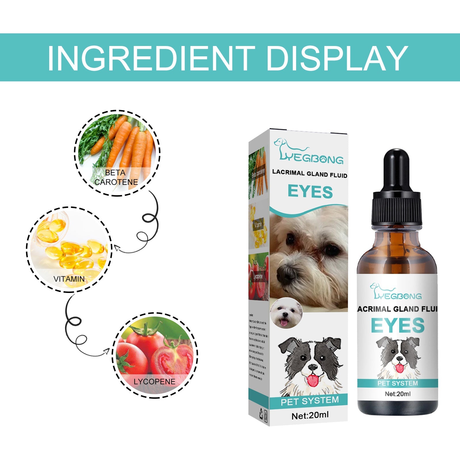 Yegbong - Lacrimal Gland Fluid (Tear Duct Serum) For Dogs & Cats