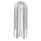 Embrace - Long Rhinestone Tassel Headpiece