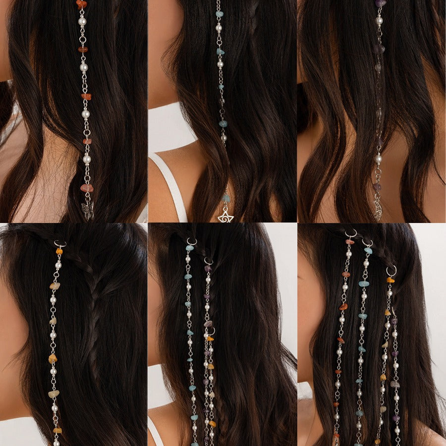 Simply Precious - Colorful Gravel Hair Tassel
