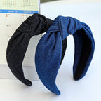 Jean - Denim Knotted Headband