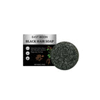 East Moon - Men's Bamboo Charcoal Black Solid Hair Soap