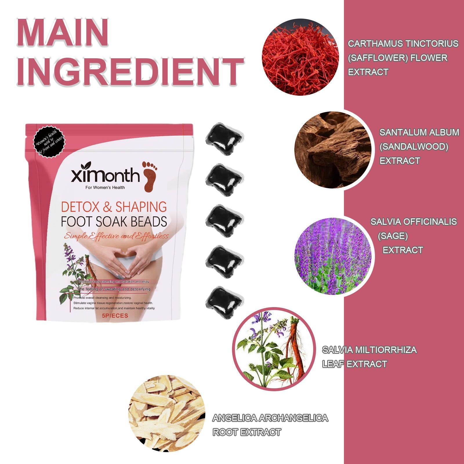 XiMonth - Detox & Shaping Foot Soak Beads