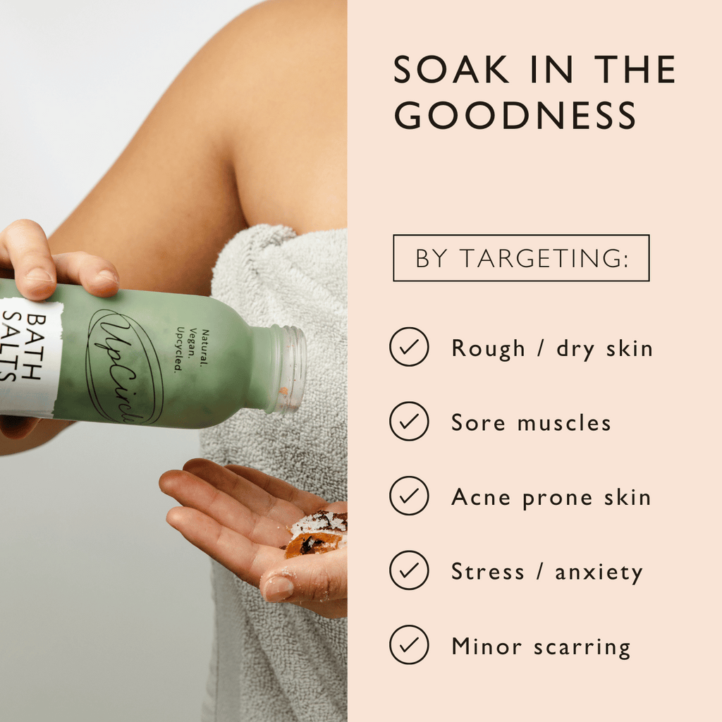 UpCircle - Bath Salts with Epsom, Sea and Himalayan Pink Salt