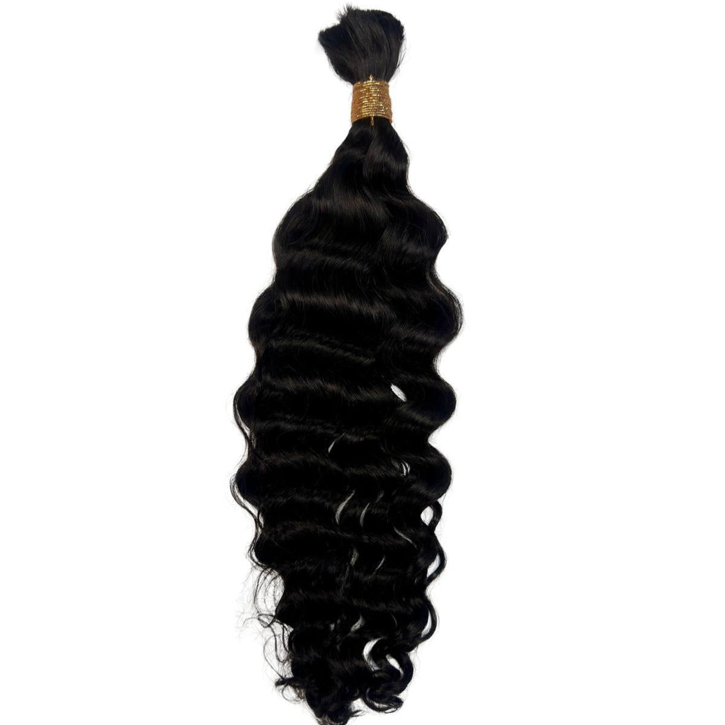 Private Label - Beach Wave Bulk 100% Human Braiding Hair