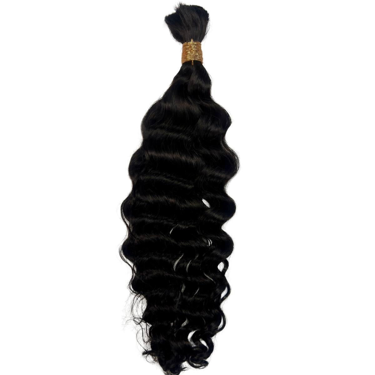 Private Label - Beach Wave Bulk 100% Human Braiding Hair