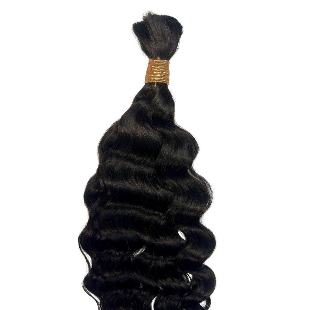 Private Label - Beach Wave Bulk 100% Human Braiding Hair