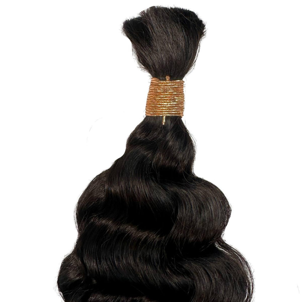 Private Label - Beach Wave Bulk 100% Human Braiding Hair