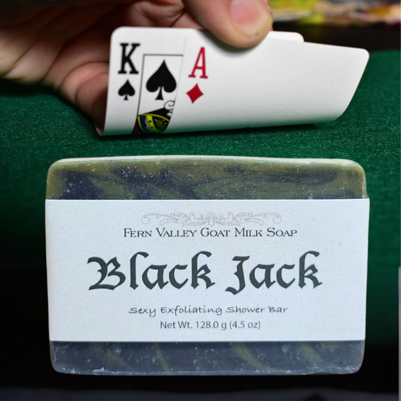 Fern Valley - Natural Goat Milk Soap | Sexy Exfoliating  Scrub For Men | Black Jack