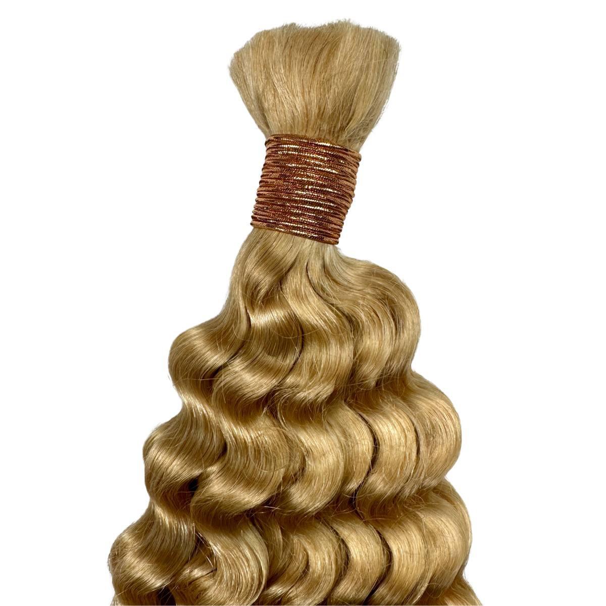 Private Label - Blonde Deep Wave Bulk 100% Human Braiding Hair