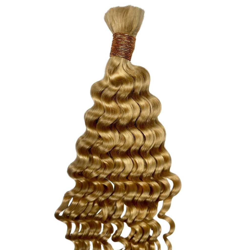 Private Label - Blonde Deep Wave Bulk 100% Human Braiding Hair