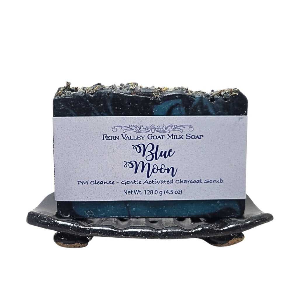 Fern Valley - Natural Goat Milk Soap | Charcoal Exfoliating Scrub | Blue Moon PM Cleanse