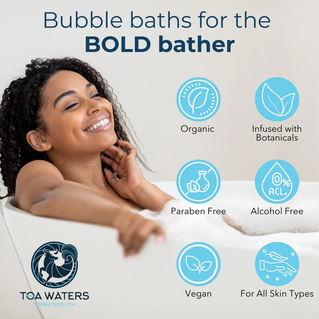 TOA Waters - Liquid Bath Bombs and Loofah Sponge Gift Set