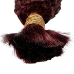 Private Label - Burgundy Deep Wave Color 99J Bulk 100% Human Braiding Hair