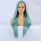 Teal - Goddess Wig Natural Realistic Chemical Fiber Front Lace 22”-26”