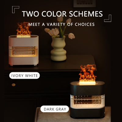 Water & Fire - Ultrasonic LED Humidifier & Aromatherapy Diffuser With Remote