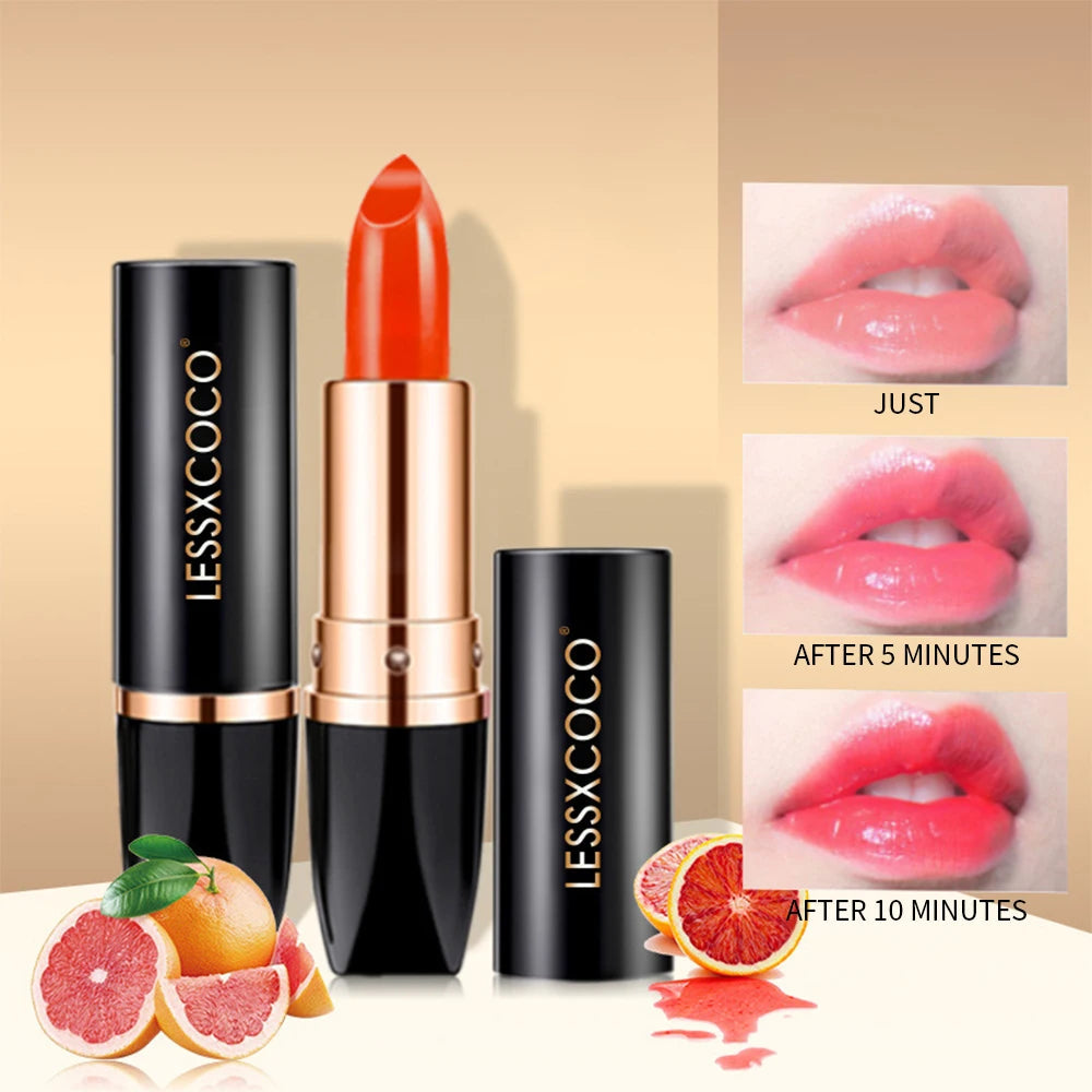 LessXCoco - 3pcs Temperature Color Change Lipstick Waterproof