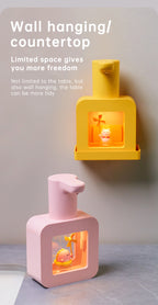 Cute Cat Rechargeable Touchless Automatic Soap Dispenser 400ml with Night Light