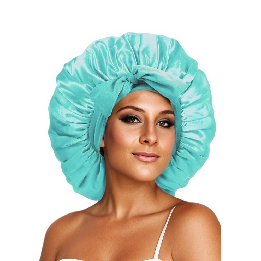 Conservative Girl- Elastic Ribbon Bow Wide-Brimmed Bonnet