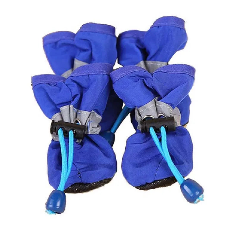 Pet Shoes - 4 Piece Pet Shoes Anti-slip Pet Booties